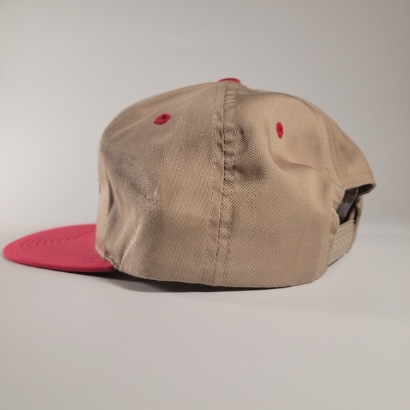 Vintage RNS Baseball Hat Cap Tan Mechanic Themed Great Condition - Picture 5 of 10